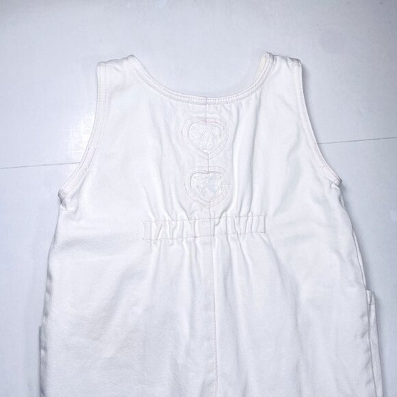 Vintage Jordache Girls Lace Bubble Denim Overalls Longall Romper Outfit 4 - Picture 16 of 16